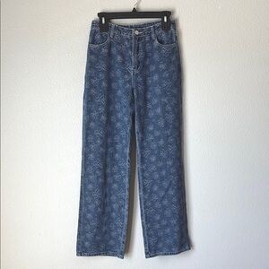 Le Lis | Floral Embroidered Denim Jeans